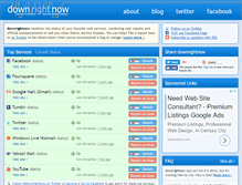 Tablet Screenshot of downrightnow.com